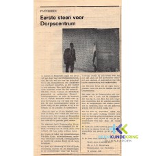 Pannerden 10-1967 Gelderlander Eerste steen Dorpscentrum